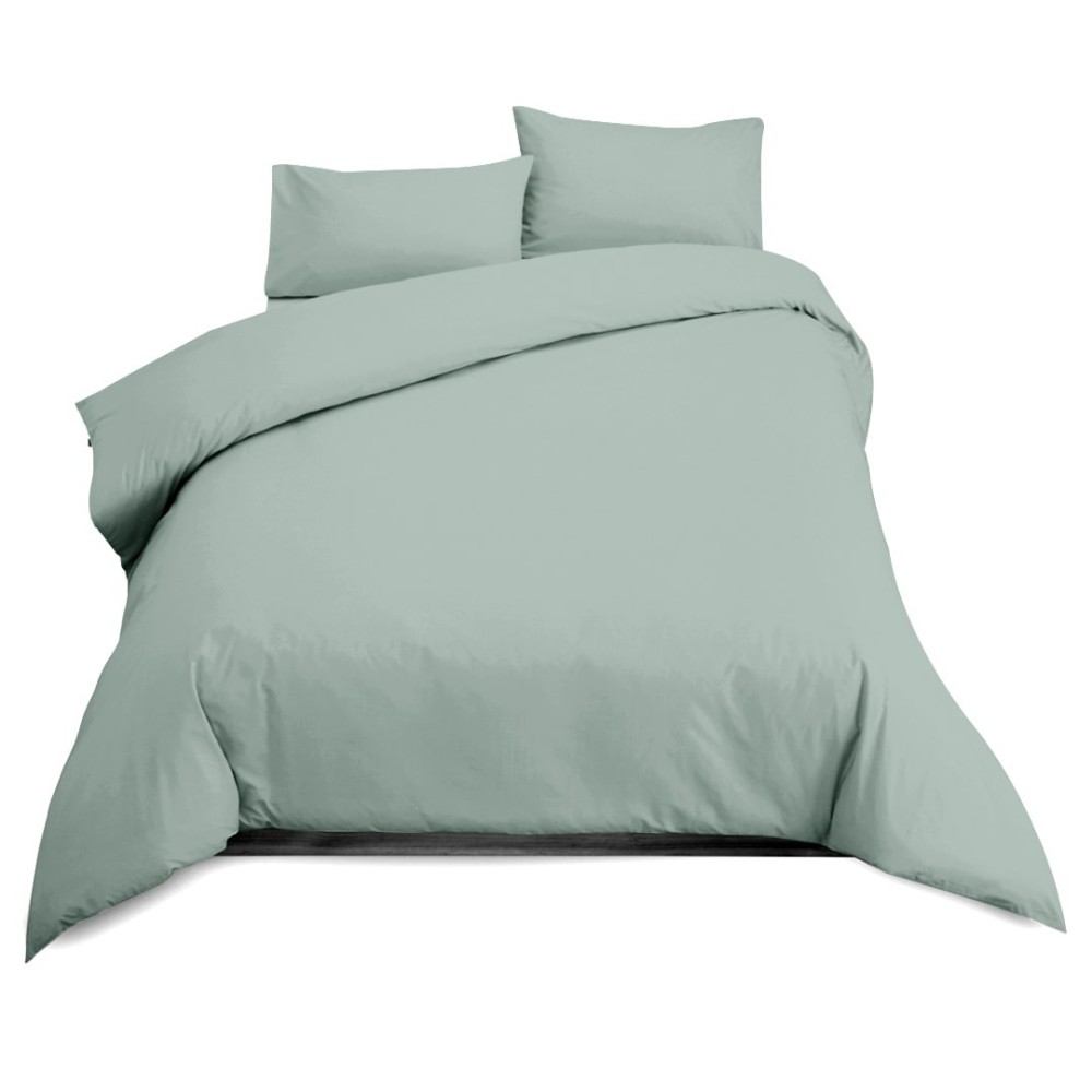 Lewiss pinsonic duck egg duvet cover set embossed design