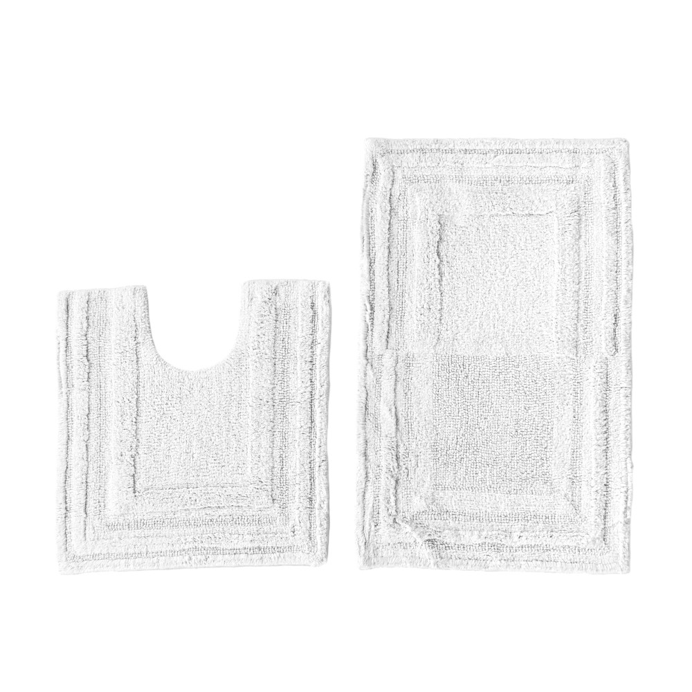 OLLIE WHITE BATH RUG SET | Volpes