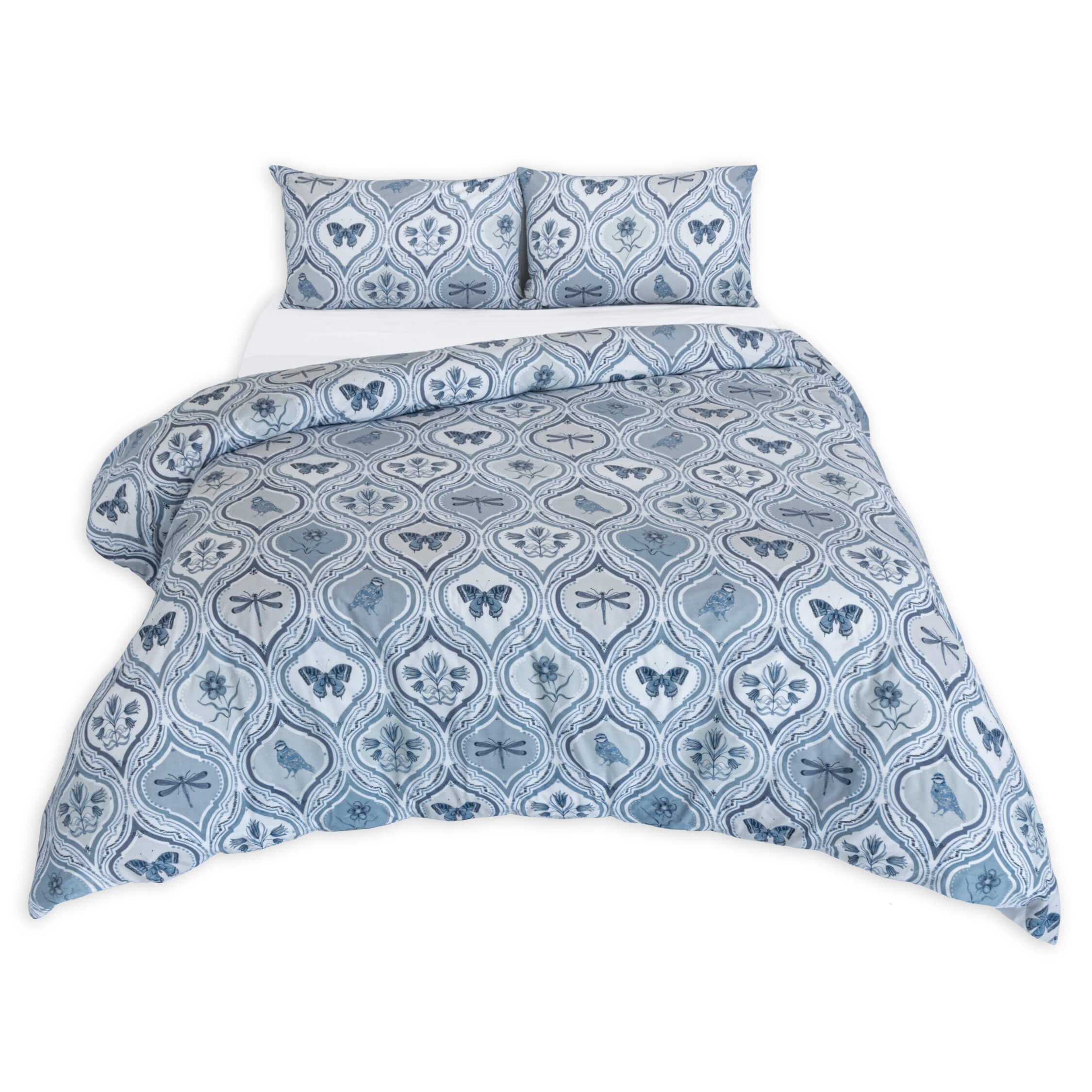 OPHELIA BLUE DUVET COVER SET Volpes