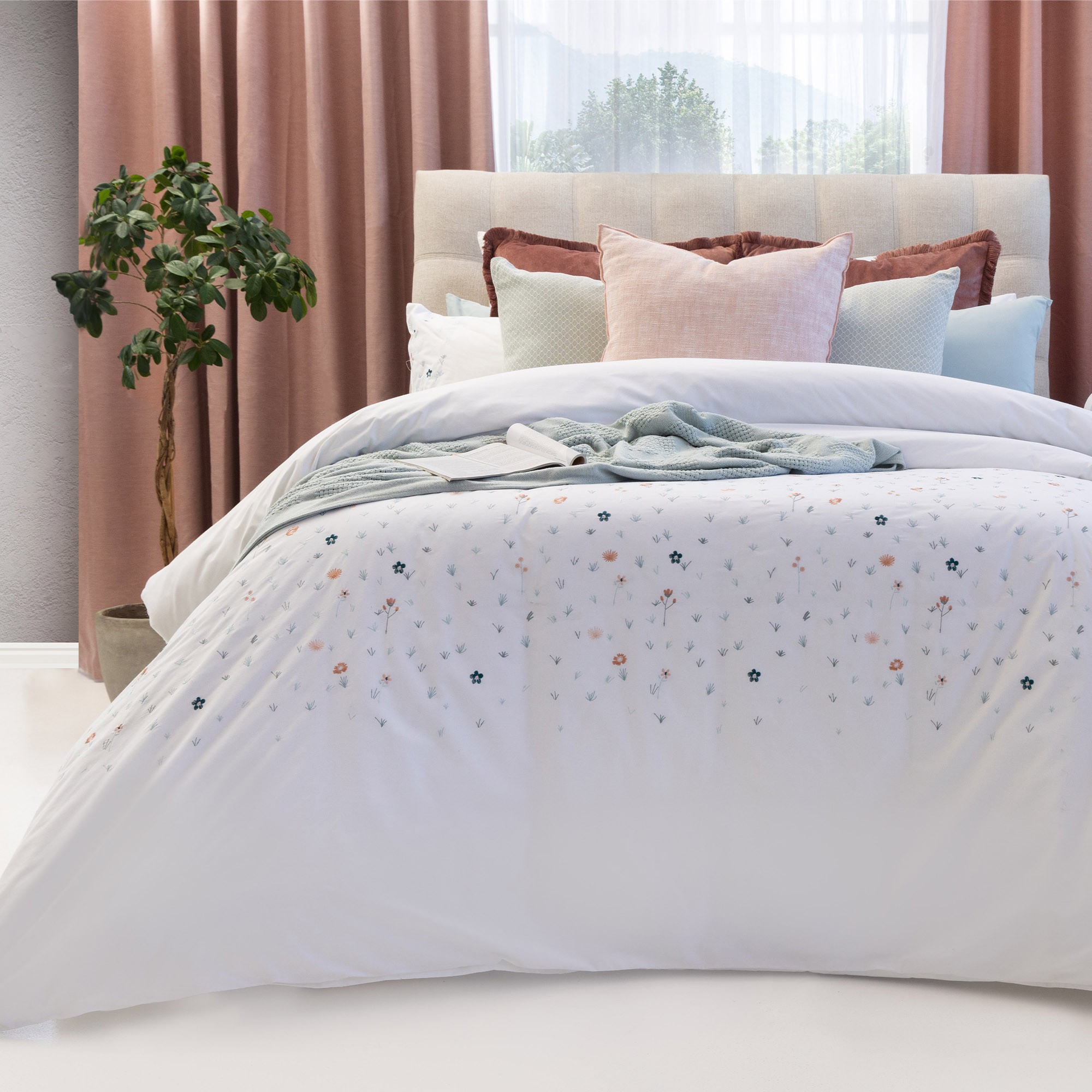 POSEY DUCK EGG DUVET COVER SET Volpes