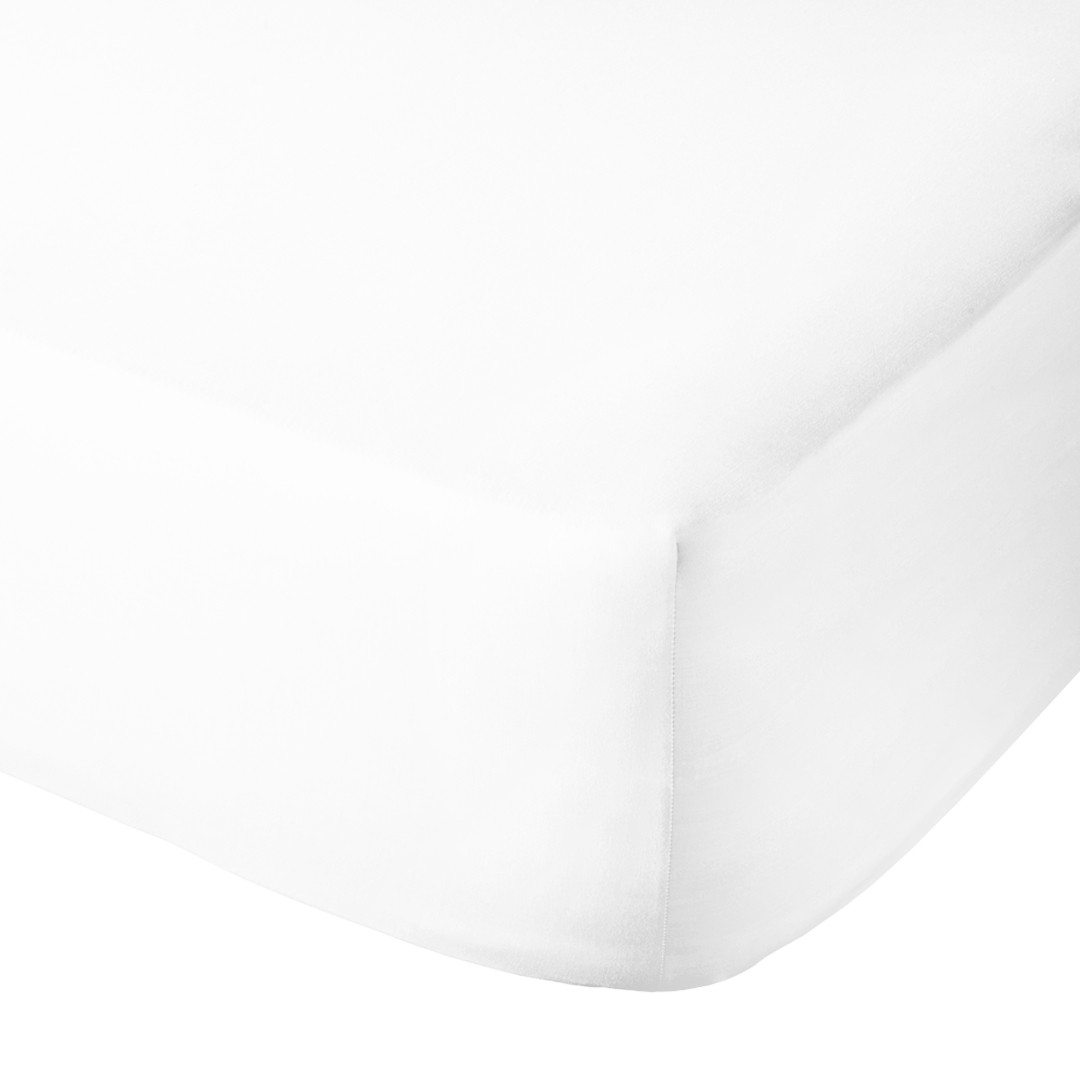 White Polycotton 144tc Fitted Sheet Volpes