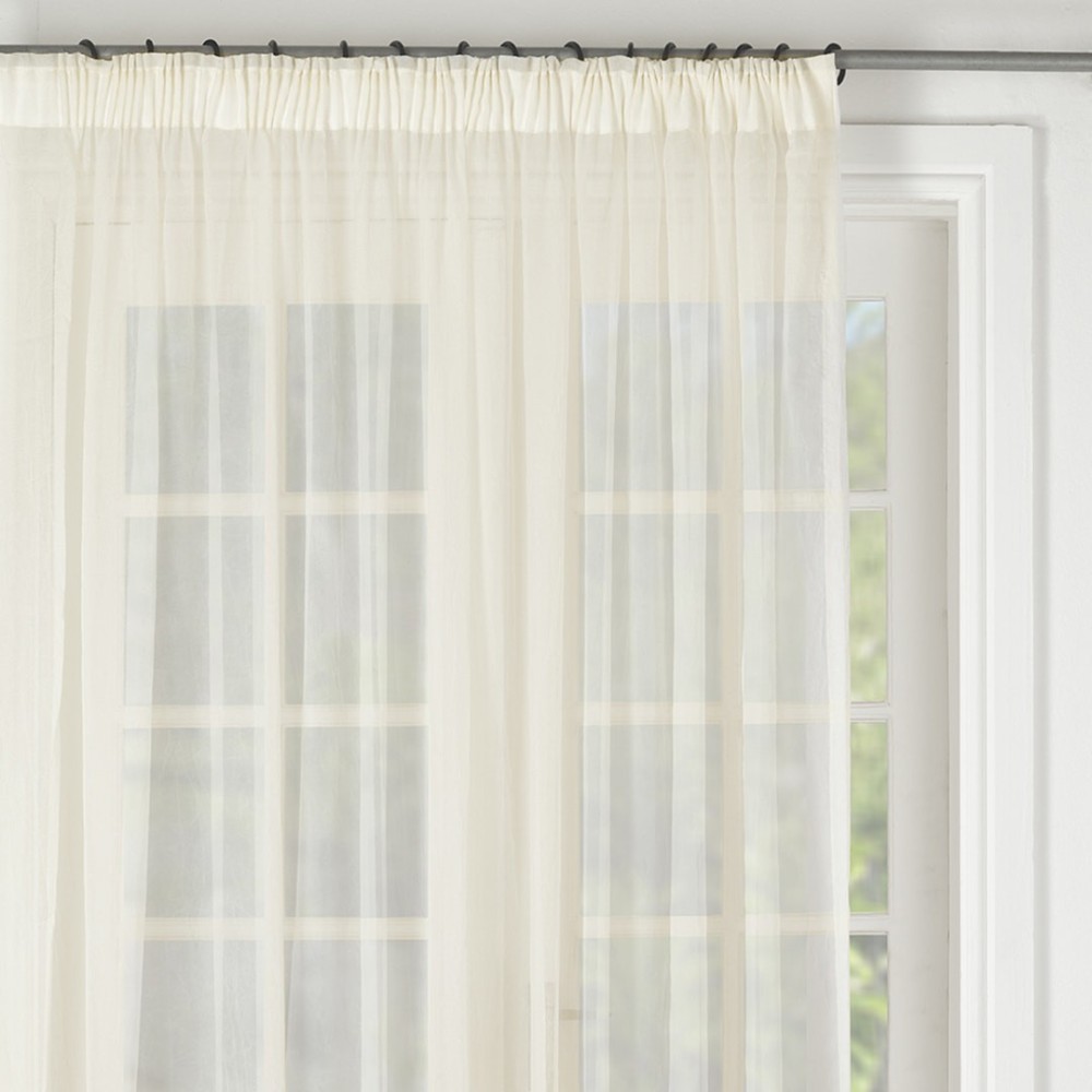 Cream Crushed Voile Curtain Volpes