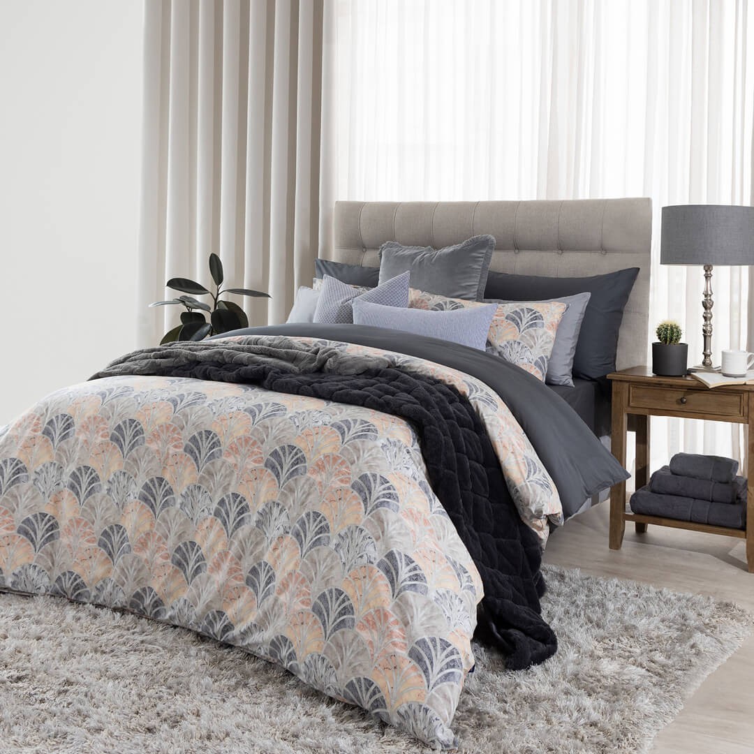 ATHENA NATURAL DUVET COVER SET Volpes