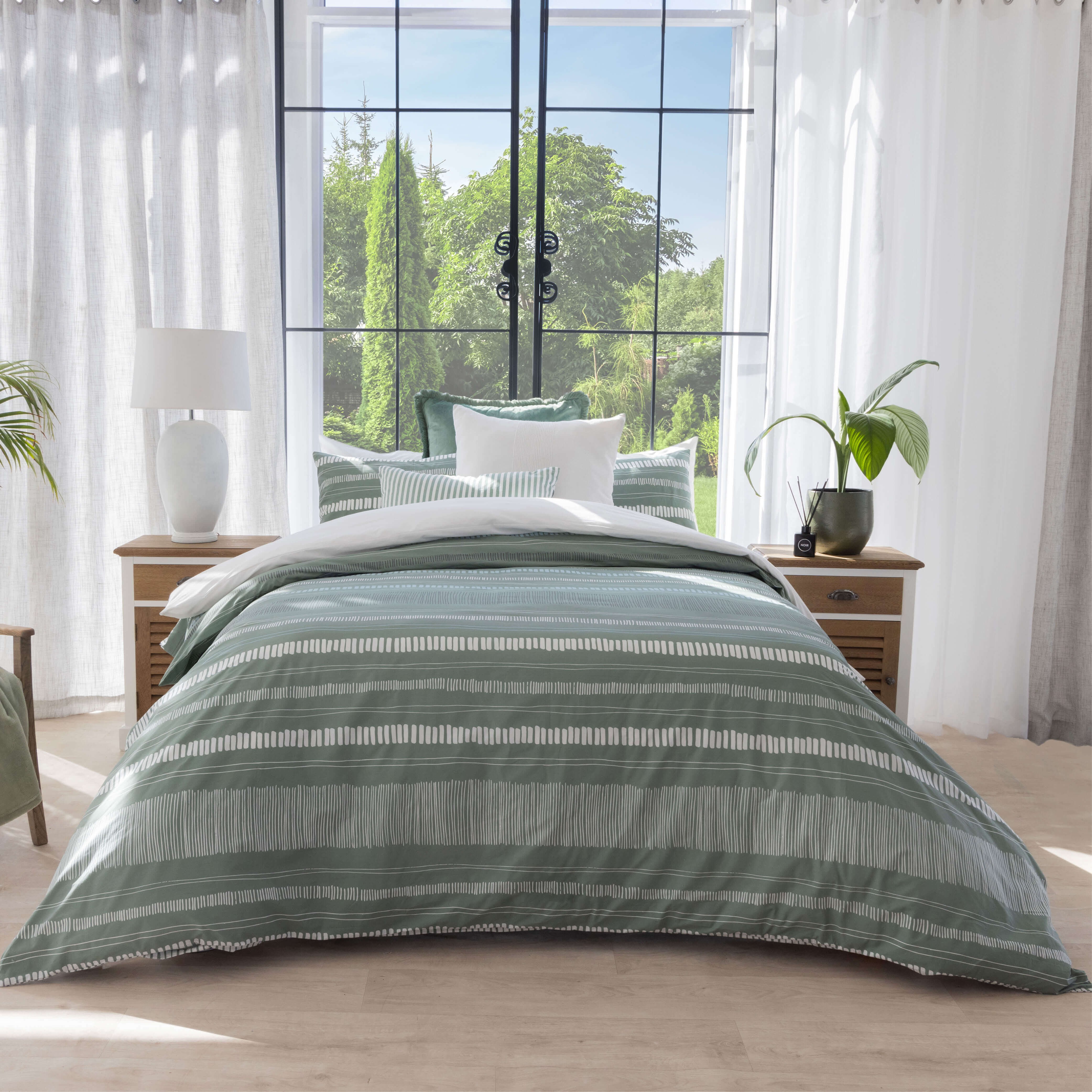 Stanley Sage Duvet Cover Set Volpes