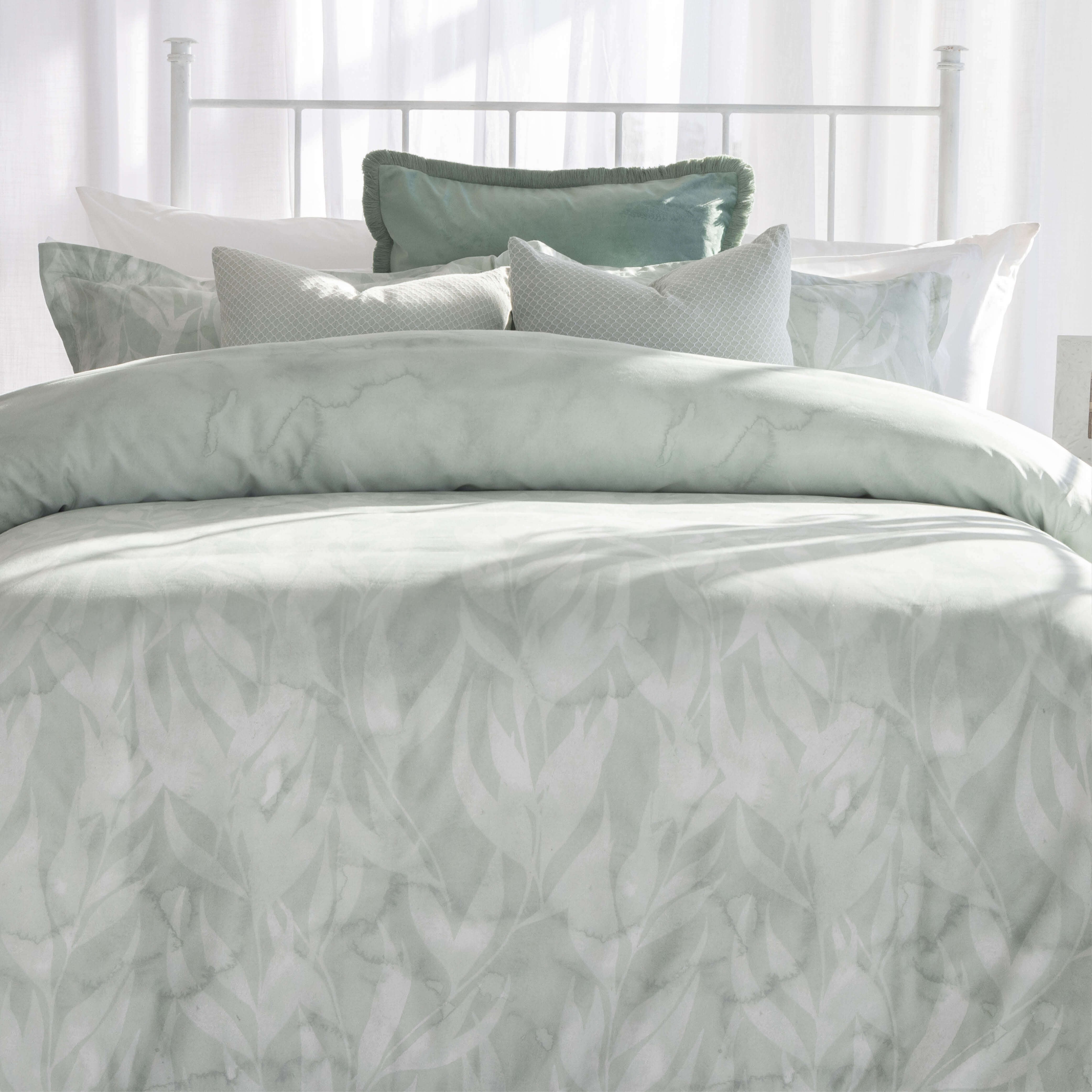 Willow Seafoam Duvet Cover Set Volpes