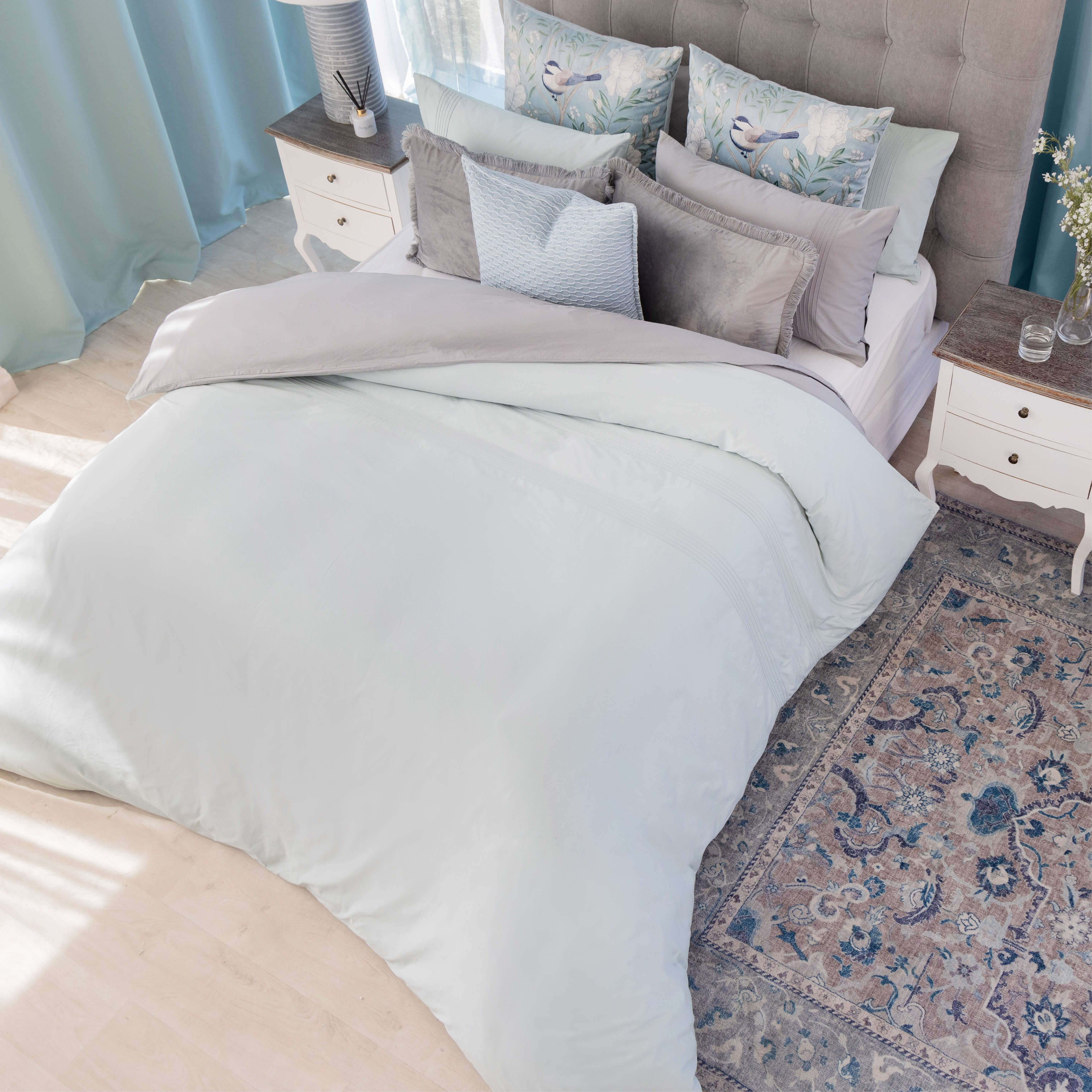 Astoria Duck Egg Duvet Cover Set Volpes