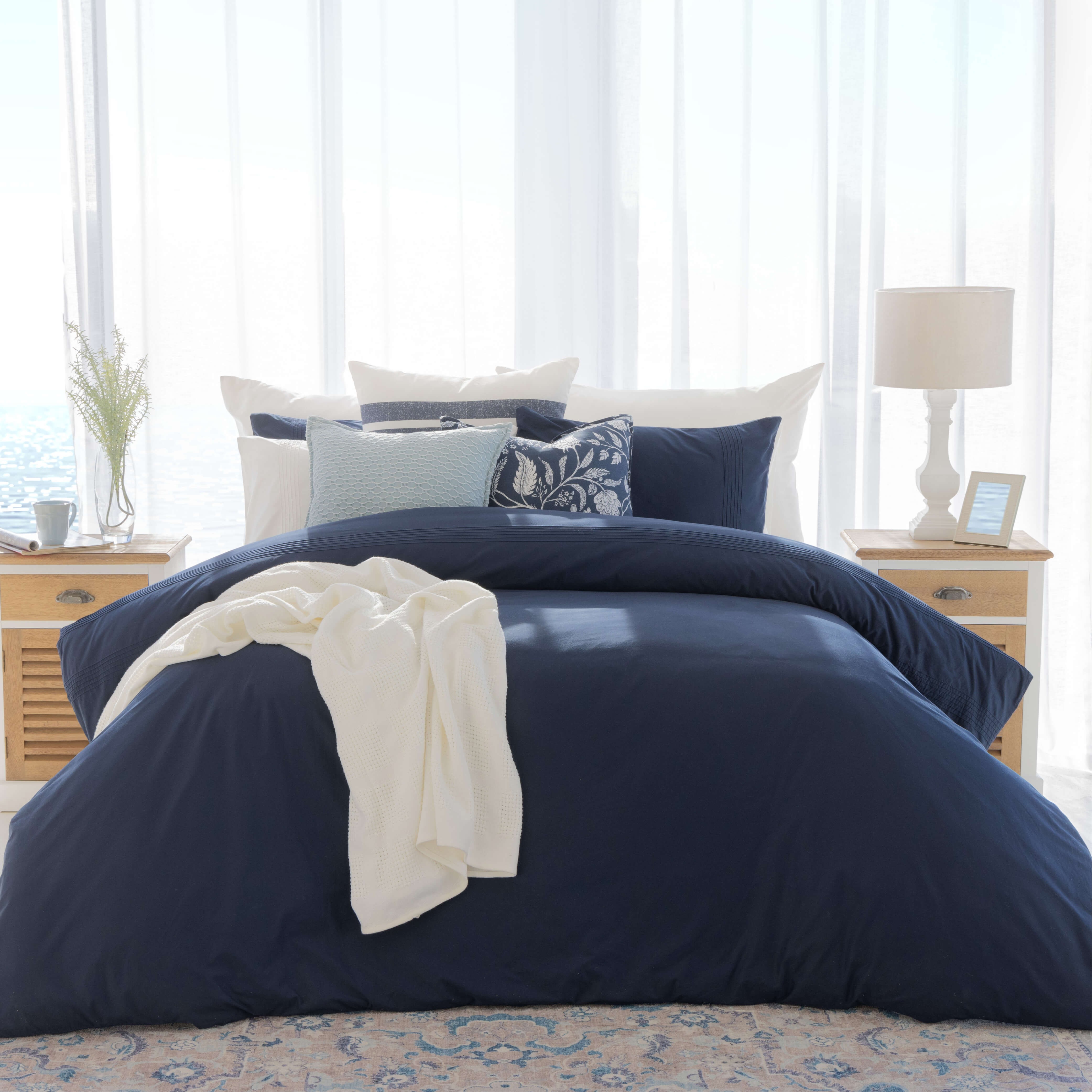 Astoria Midnight Blue Duvet Cover Set Volpes