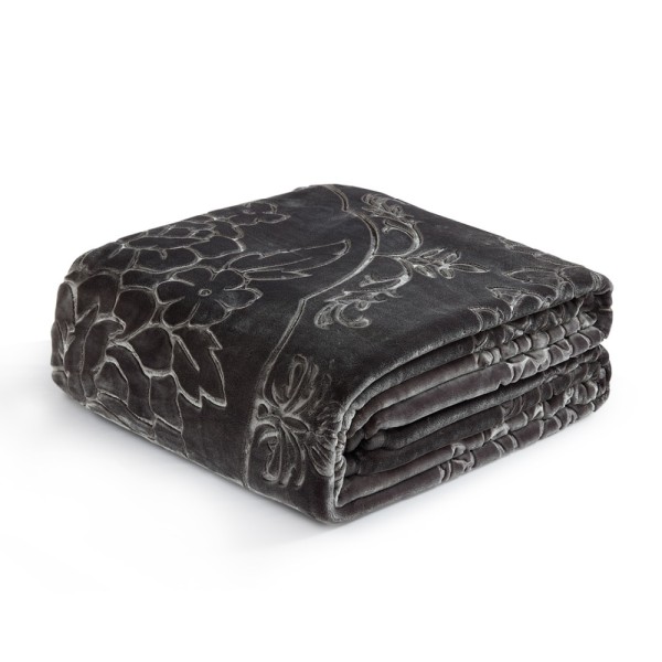 Helena Charcoal Blanket Volpes