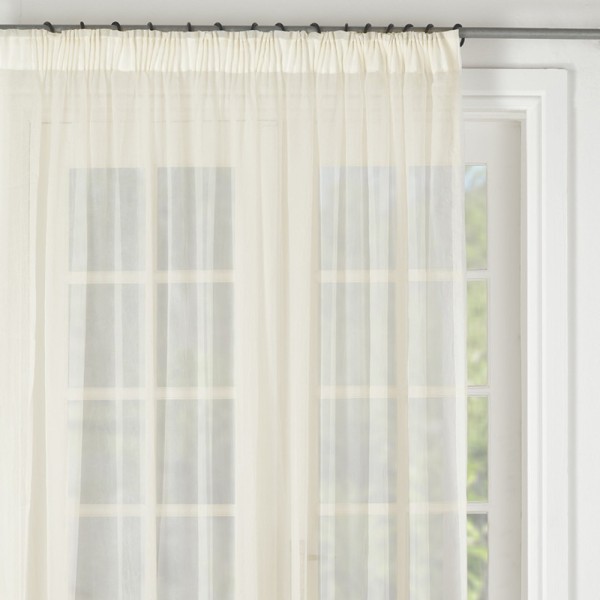 Cream Crushed Voile Curtain Volpes