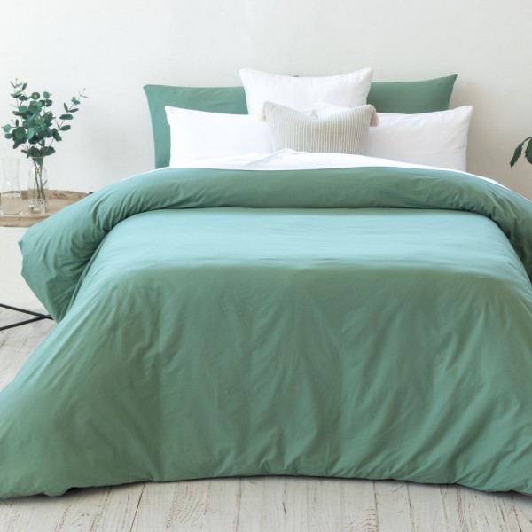Sage Cotton 200tc Duvet Cover Set Volpes